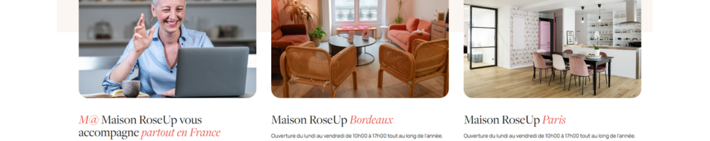 Maison rose up en france